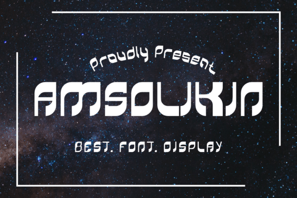 Amsolikin: A Bold Display Font for Handmade Creations