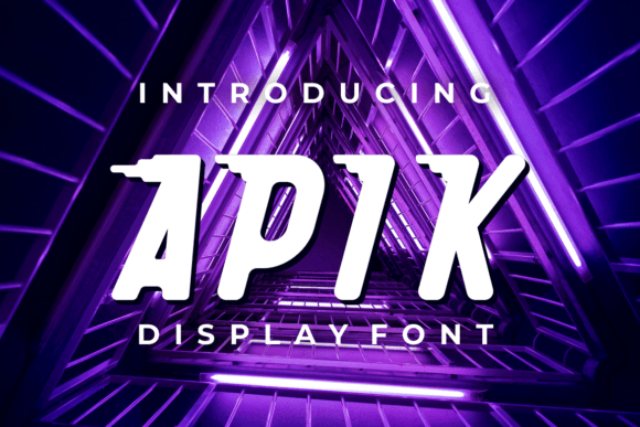 Apik: A Modern Display Font for Handmade Creations