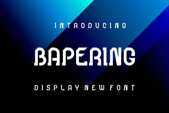Bapering Font for Bold Brand Communication