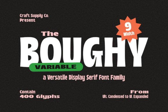 Boughy Font for Modern Marketing Designs