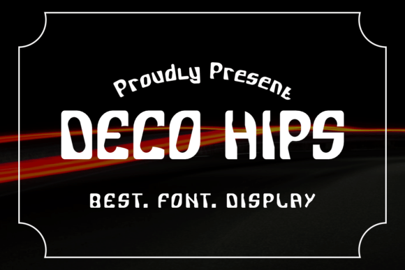 Deco Hips: A Playful Display Font for Editorial Design