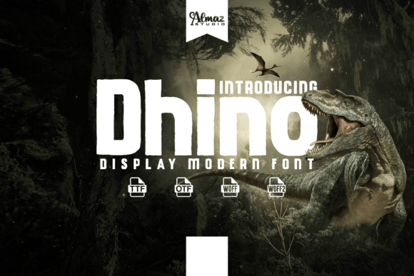 Dhino: A Playful Display Typeface for Modern Editorial Design