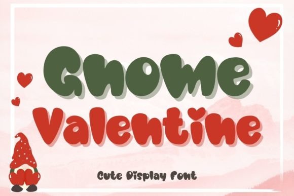 Gnome Valentine Font for Editorial Design