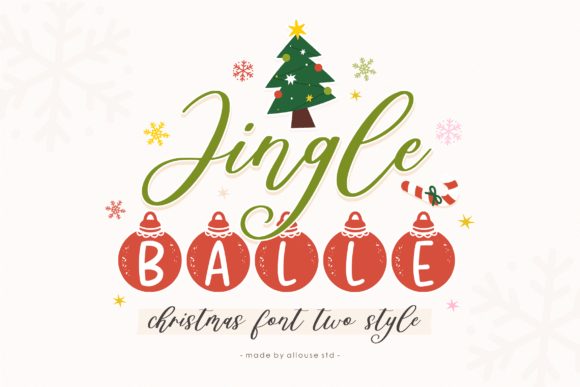 Jingle Balle: The Festive Display Font That Brings Holiday Magic to Your Shop