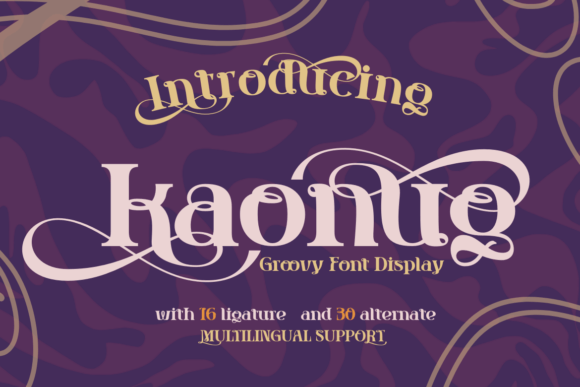 Kaonug: A Modern Display Font for Digital Projects
