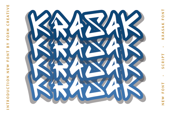 Krasak: A Bold Display Font for Eye-Catching Campaigns
