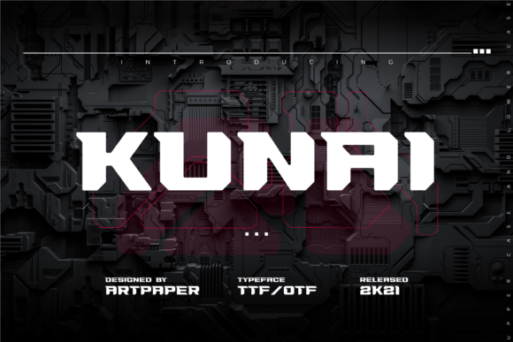 Kunai Font for Web Design Projects