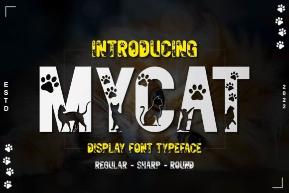 Mycat Font: A Playful Display Font for Craft Creations