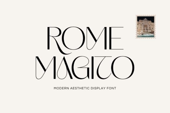Rome Magito: A Display Font for Modern Luxury Campaigns