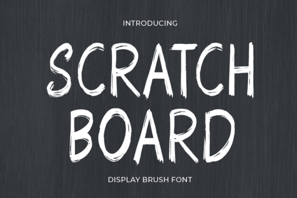 Scratch Board: A Display Font for Bold Brand Campaigns