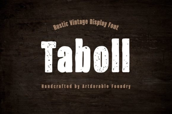 Taboll: A Rustic Display Font for Modern Web Design